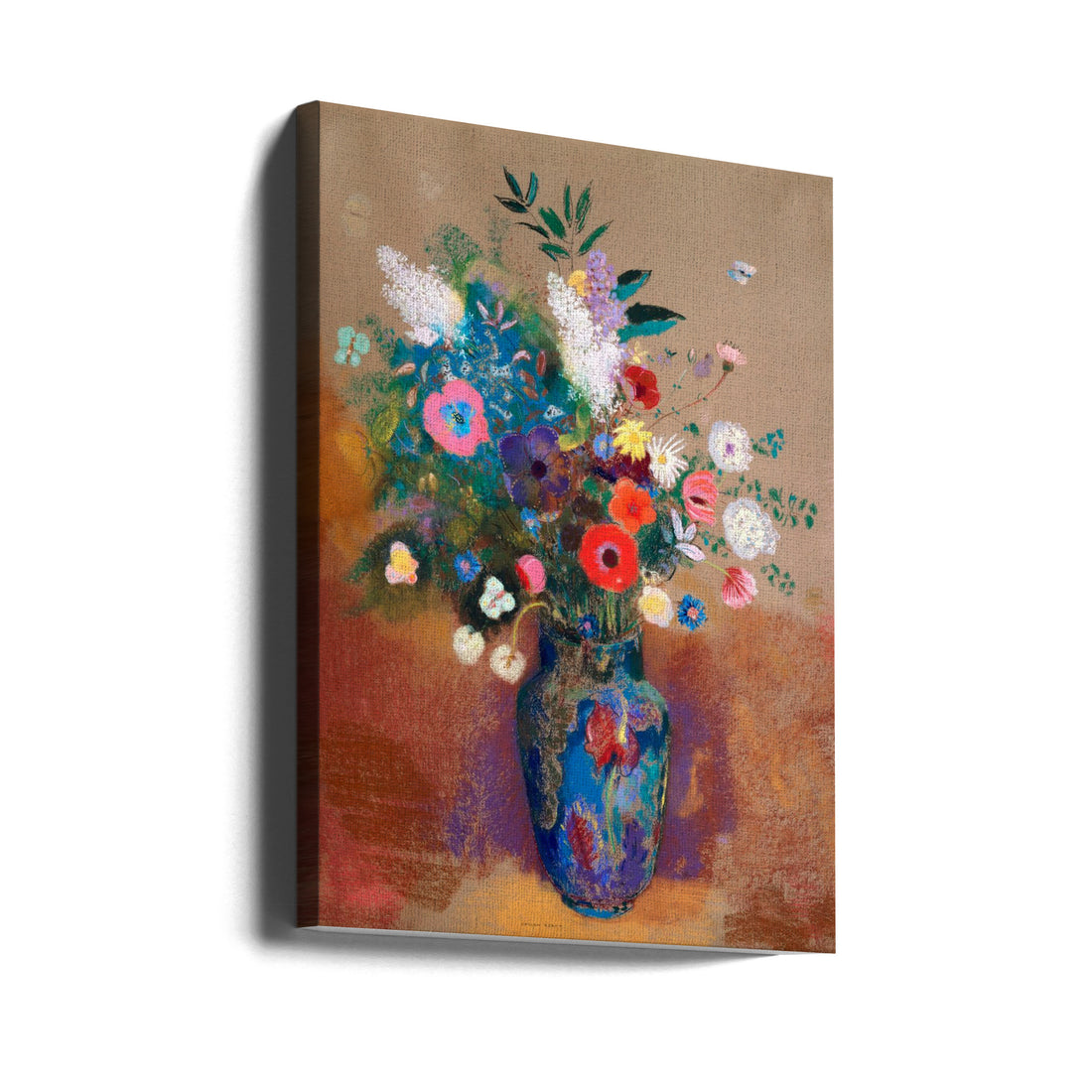 Bouquet of Flowers by Odilon Redon | Floral Still Life Art, Large Canvas Wall Art Print | Artsy Earth