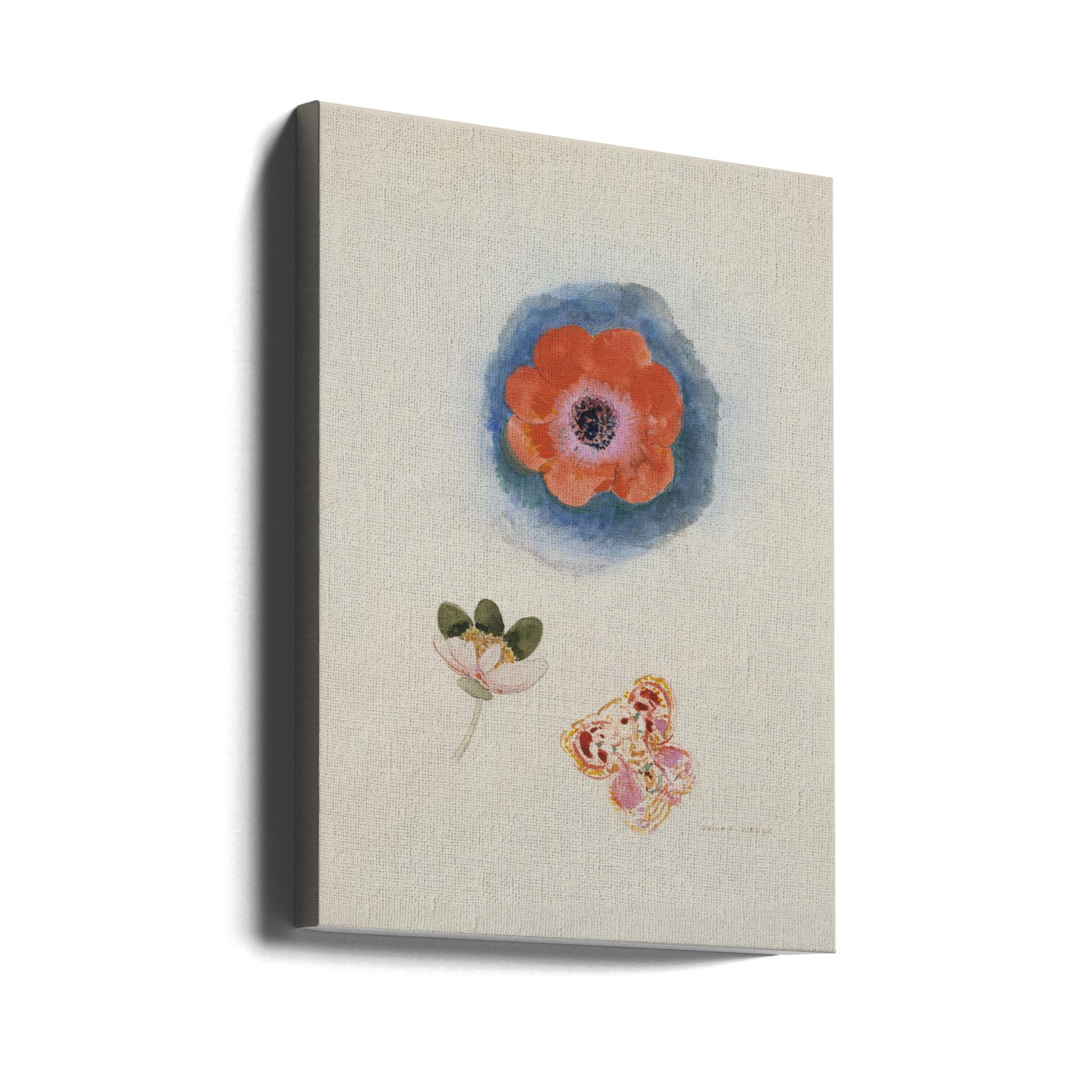 Flower Study Art by Odilon Redon | Botanical Floral Drawing, Large Canvas Wall Art Print | Artsy Earth