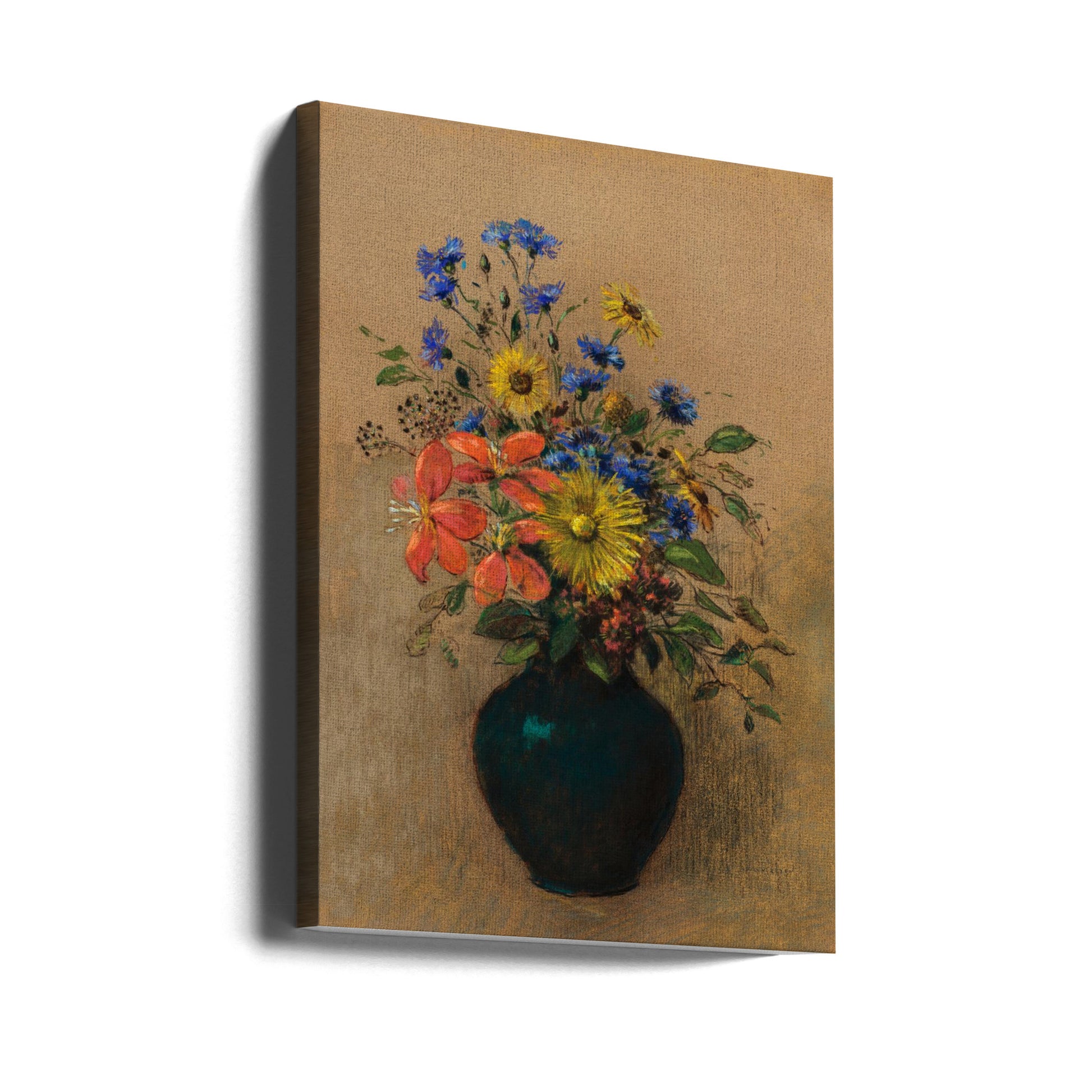 Wildflowers by Odilon Redon | Floral Still Life, Large Canvas Wall Art Print | Artsy Earth