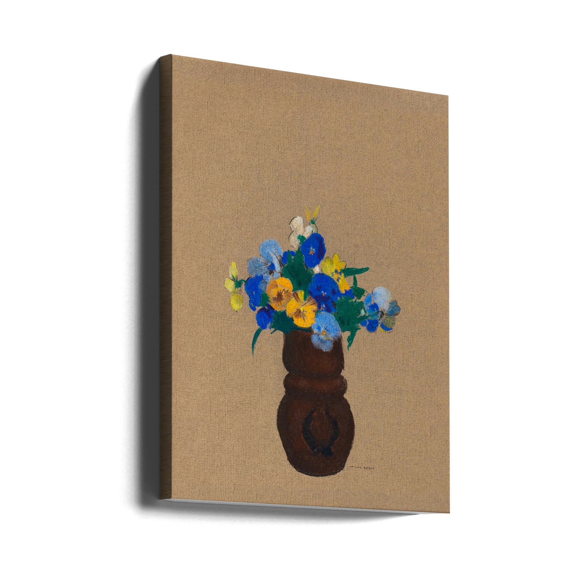 Pansies by Odilon Redon | Floral Botanical Art, Large Canvas Wall Art Print | Artsy Earth