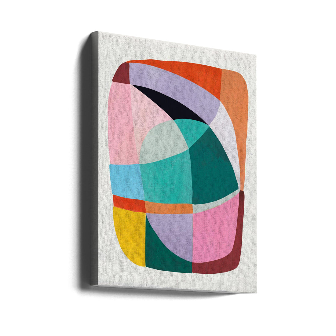 Happiness Abstract by Ellen Greup | Colorful Geometric Art, Large Canvas Wall Art Print | Artsy Earth