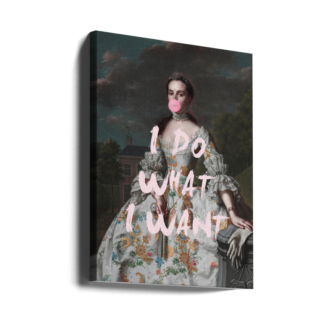 Victorian Lady Portrait by Grace Digital Art Co | Painted Portrait Fashion, Large Canvas Wall Art Print | Artsy Earth