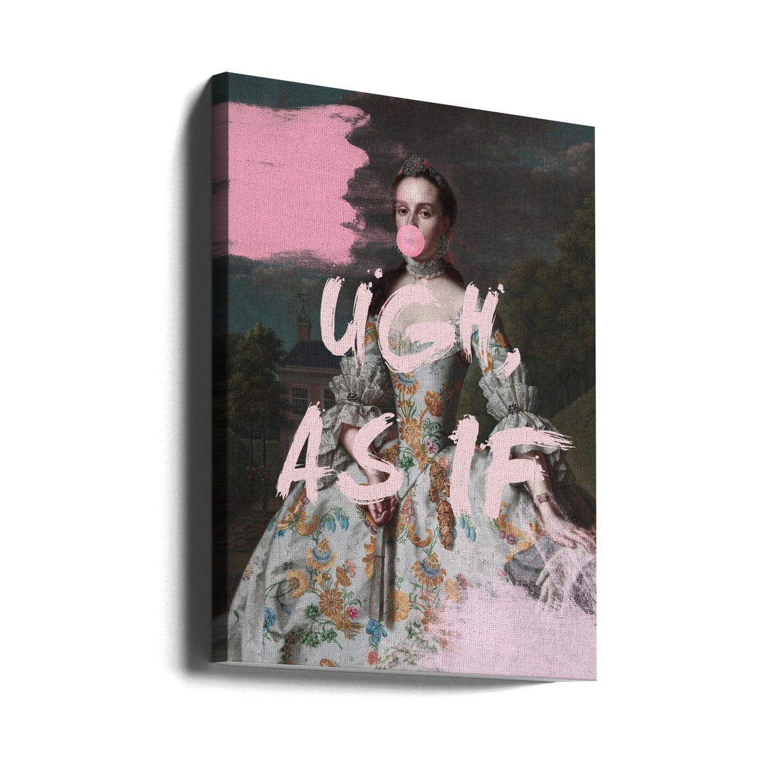 Victorian Lady Portrait by Grace Digital Art Co | Painted Woman Portrait, Large Canvas Wall Art Print | Artsy Earth