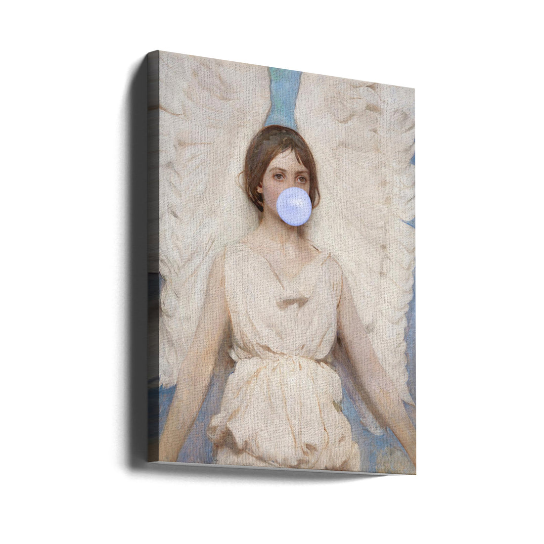 Purple Angel Portrait by Grace Digital Art Co | Painted Woman Face, Large Canvas Wall Art Print | Artsy Earth