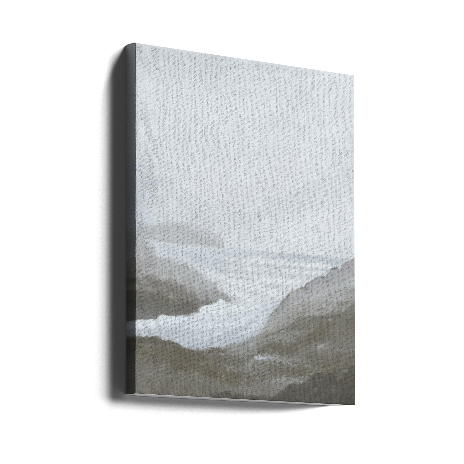 Morning Spray by Dan Hobday | Coastal Foggy Landscape, Large Canvas Wall Art Print | Artsy Earth