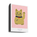 Lucky Cat Charm by Maren Gross | Japanese Lucky Cat, Large Canvas Wall Art Print | Artsy Earth