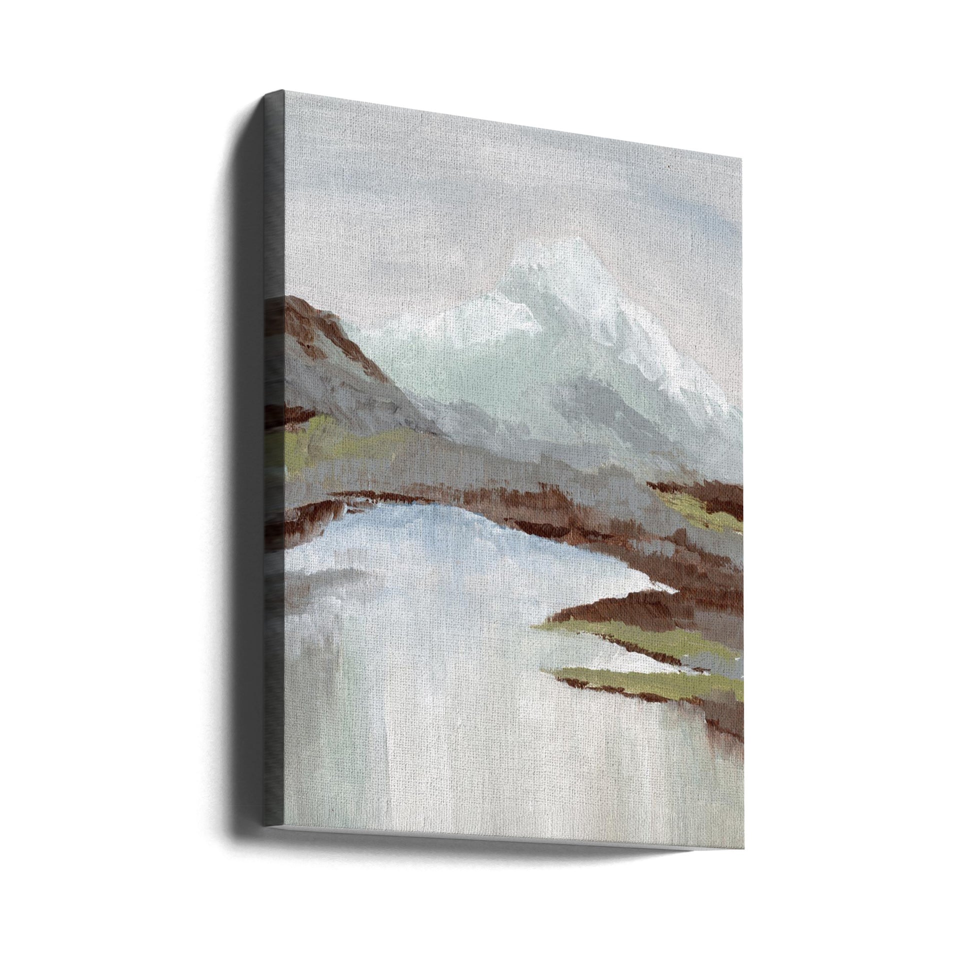 Mounting Bliss by Nikita Jariwala | Mountain Watercolor Landscape, Large Canvas Wall Art Print | Artsy Earth