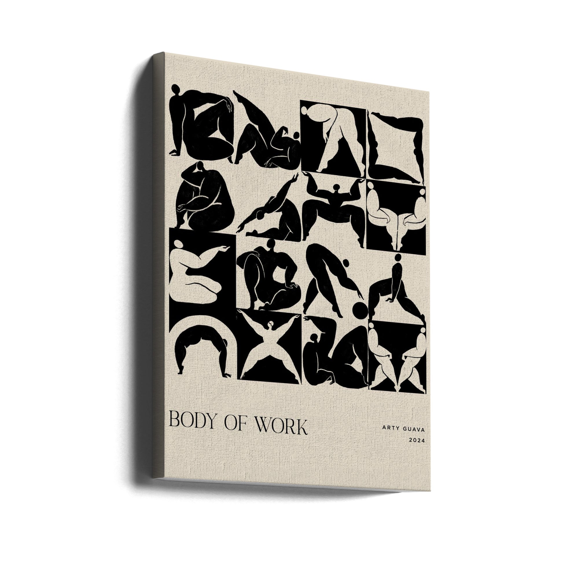 Body of Work Noir by Arty Guava | Black White Art, Large Canvas Wall Art Print | Artsy Earth