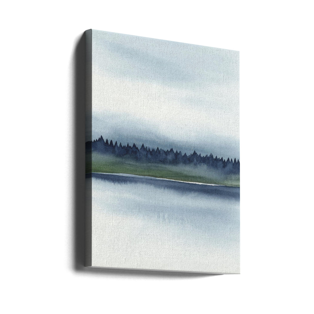 Misty Lake View by Rachel Elise | Foggy Natural Landscape, Large Canvas Wall Art Print | Artsy Earth