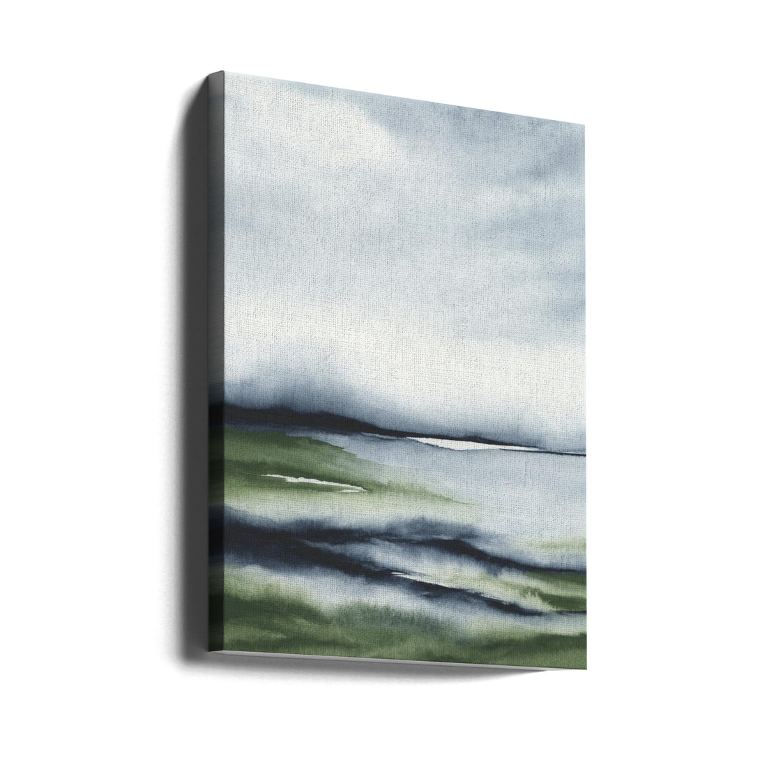 Lake Sky Landscape by Rachel Elise | Painted Waterscape Nature, Large Canvas Wall Art Print | Artsy Earth