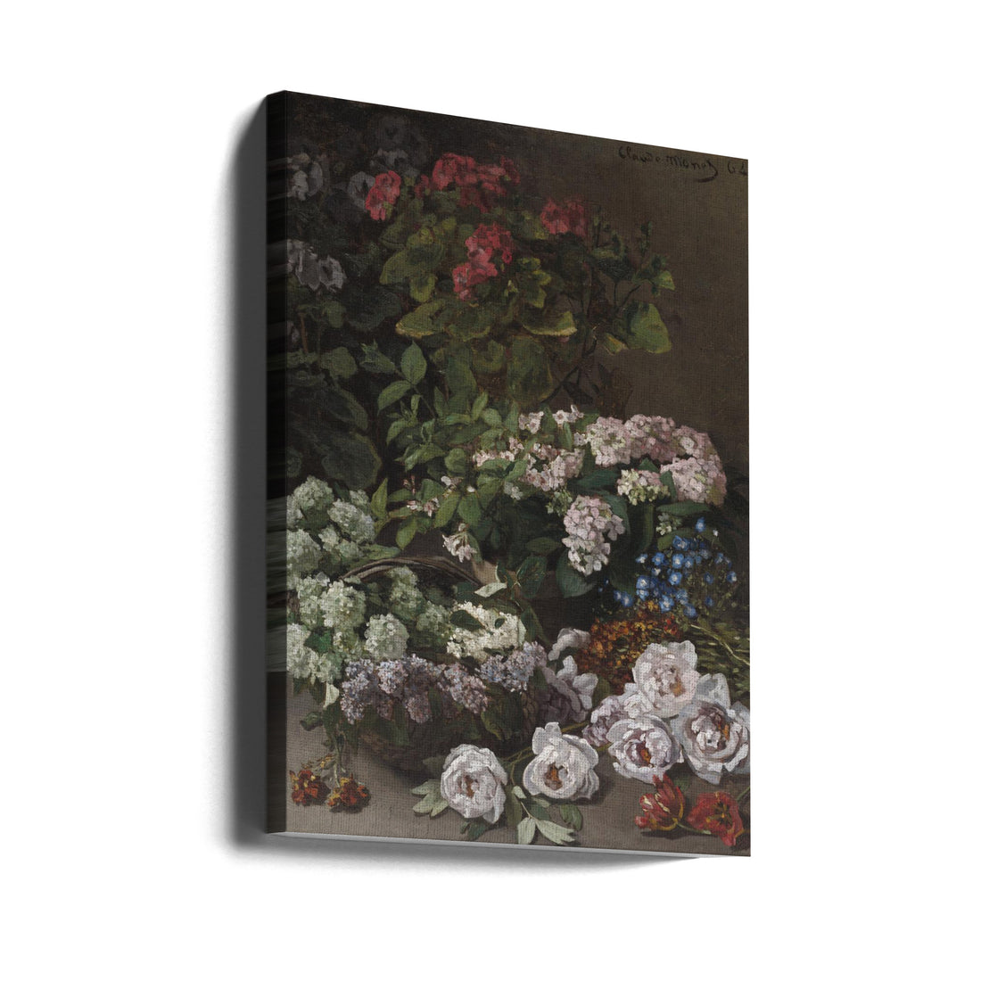 Spring Flowers by Claude Monet | Floral Still Life Painting, Large Canvas Wall Art Print | Artsy Earth