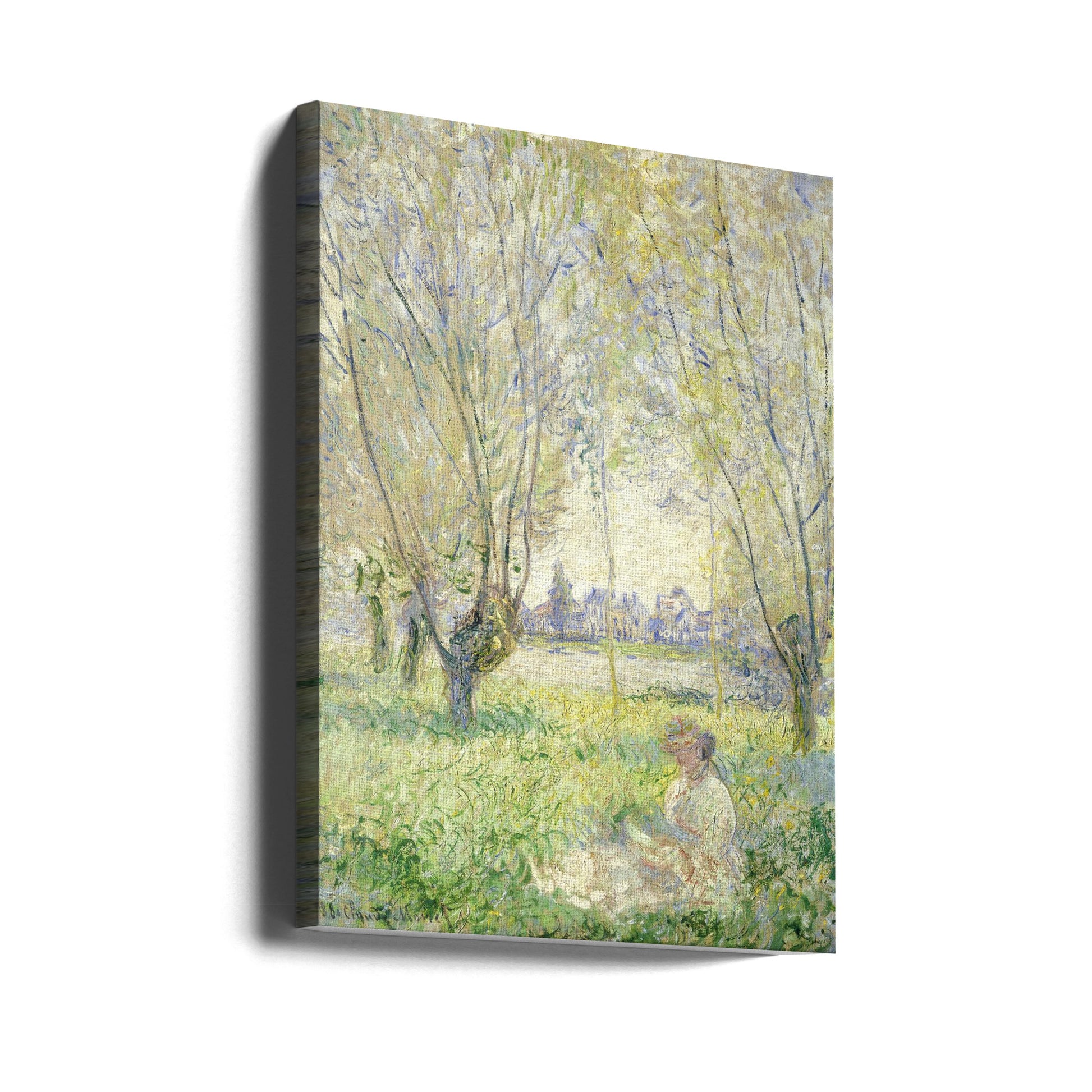 Woman Under Willows by Claude Monet | Painted Landscape Art, Large Canvas Wall Art Print | Artsy Earth