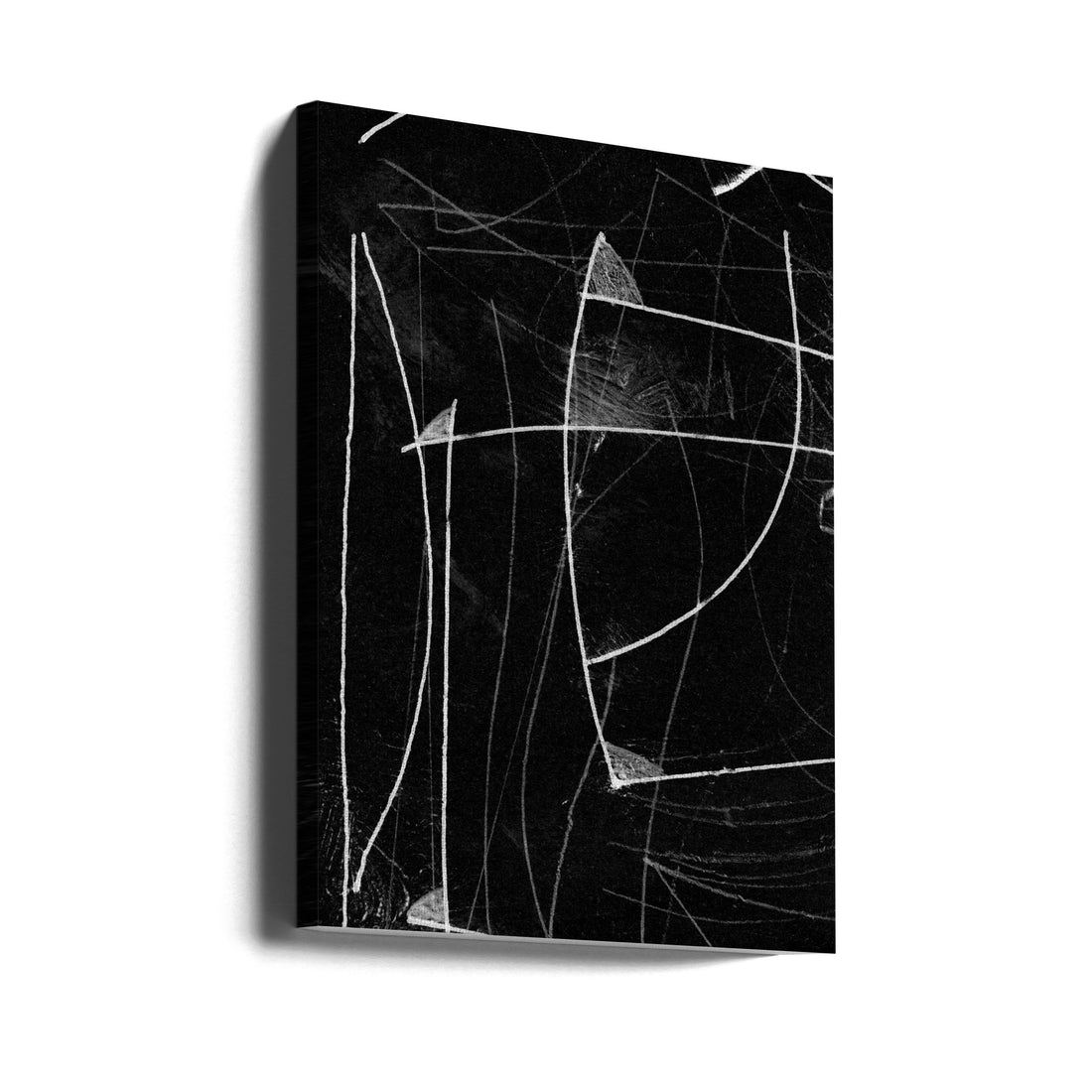 Abstract Sketch Art by Dan Hobday | Minimalist Black Drawing, Large Canvas Wall Art Print | Artsy Earth