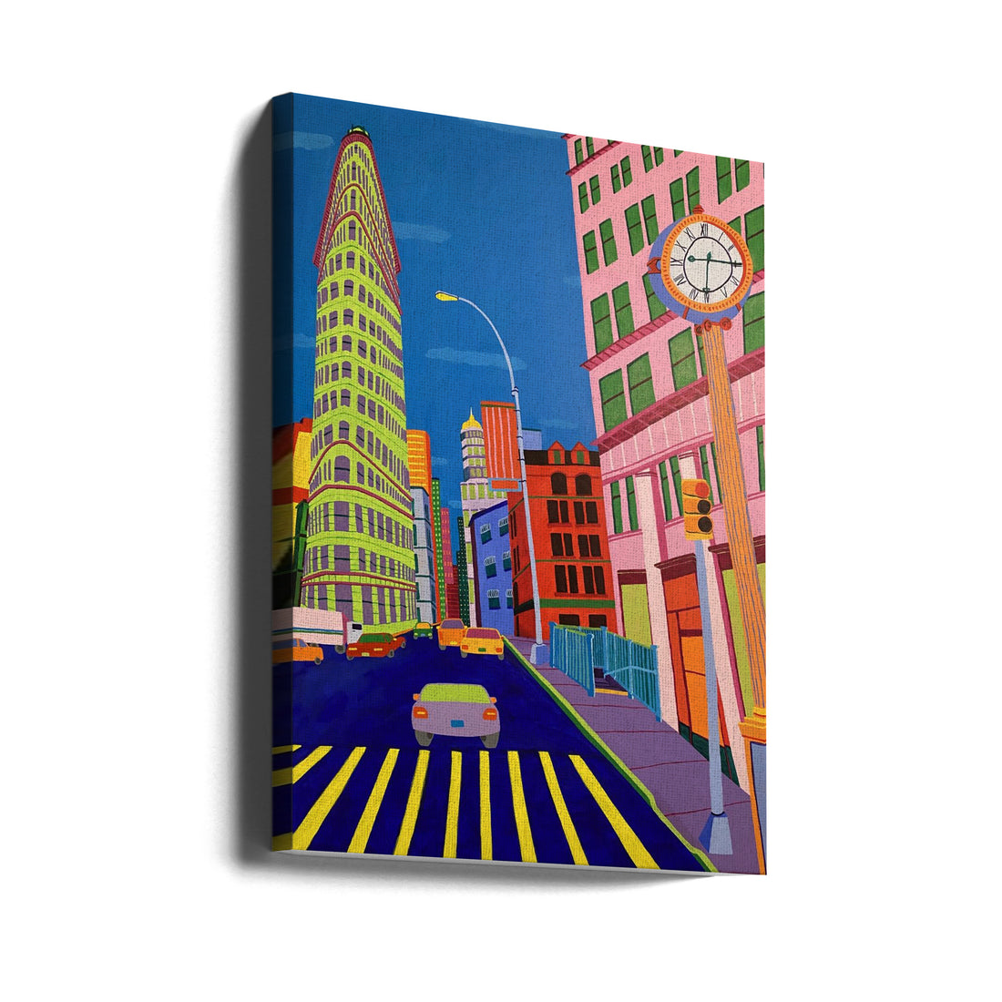 Flatiron Building by Sue Graef | Nyc Architecture Landmark, Large Canvas Wall Art Print | Artsy Earth