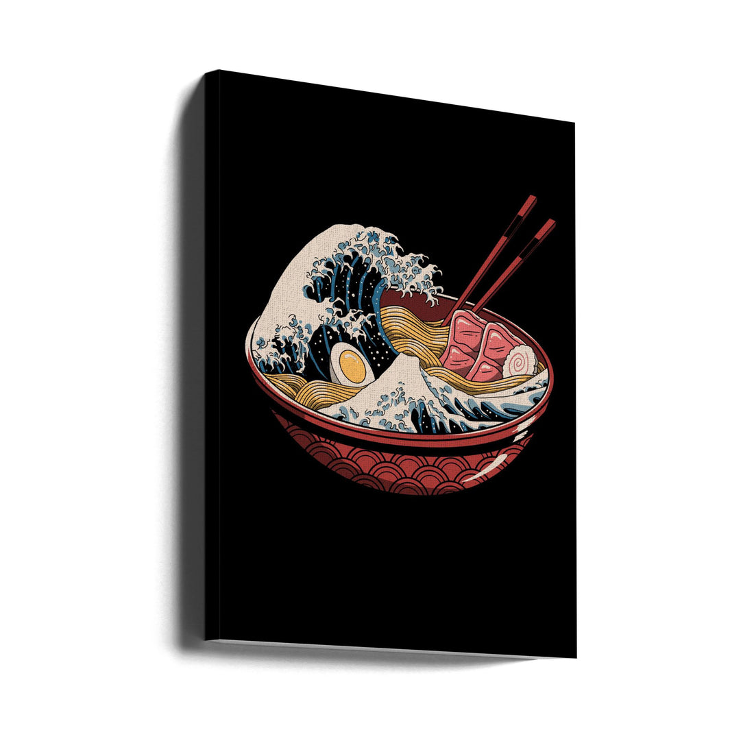 Great Ramen Wave by Vincent Trinidad | Japanese Food Art, Large Canvas Wall Art Print | Artsy Earth