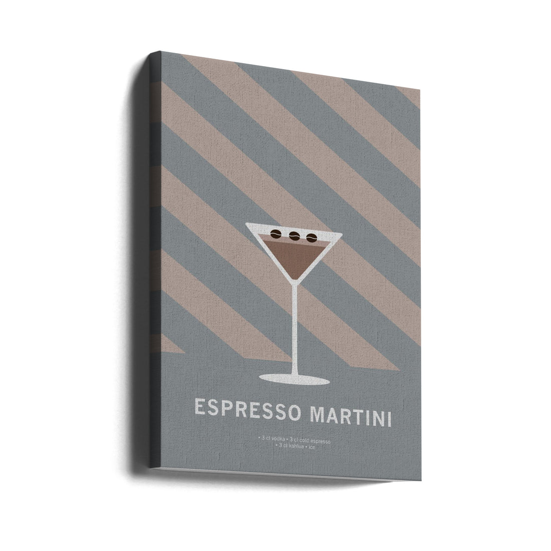 Drink Espresso Martini by Paperago | Glass Cocktail Design, Large Canvas Wall Art Print | Artsy Earth