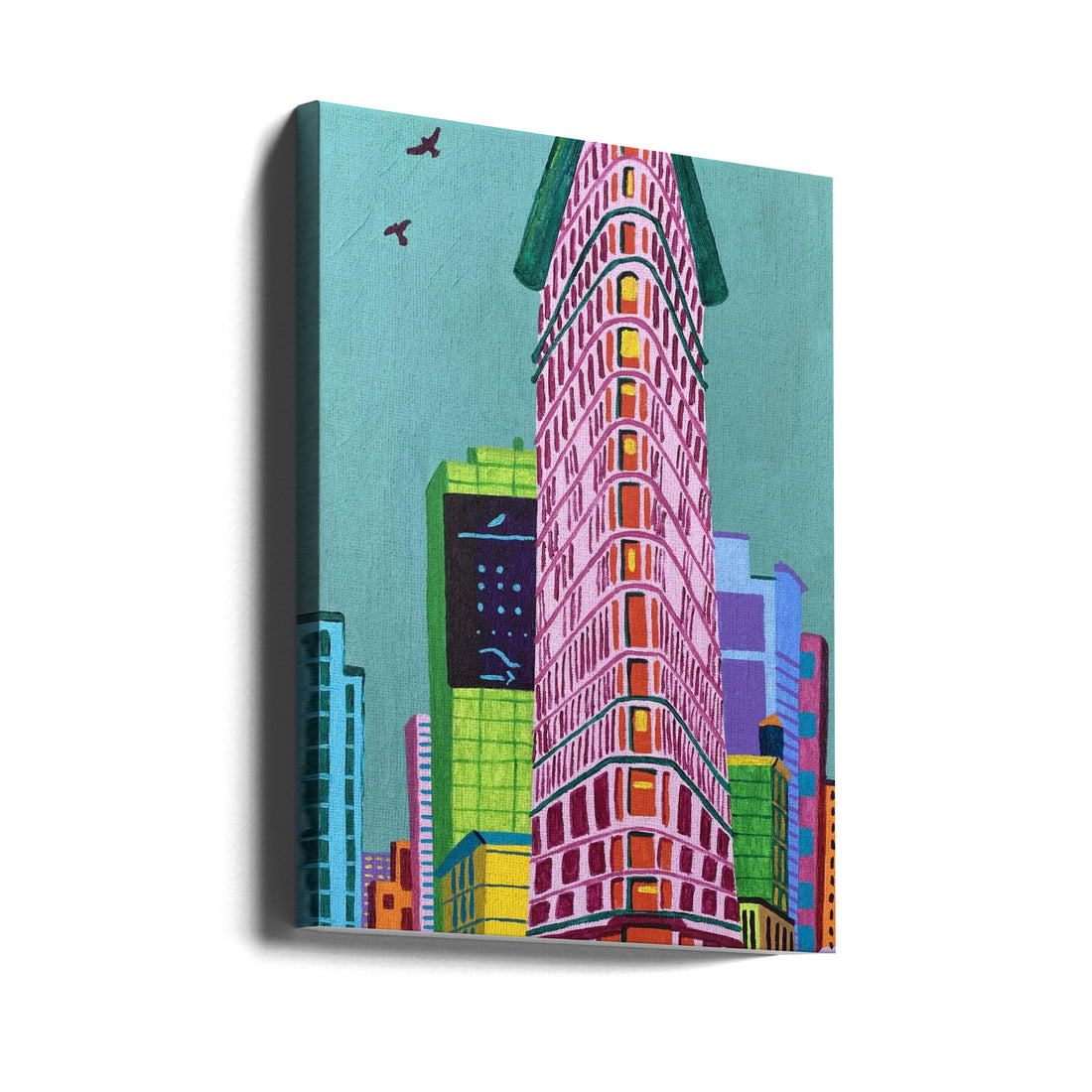 Flatiron Two by Sue Graef | Urban Architecture Painting, Large Canvas Wall Art Print | Artsy Earth