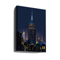 NYC Manhattan by Night By Remko Heemskerk | Urban Skyline Cityscape, Large Canvas Wall Art Print | Artsy Earth