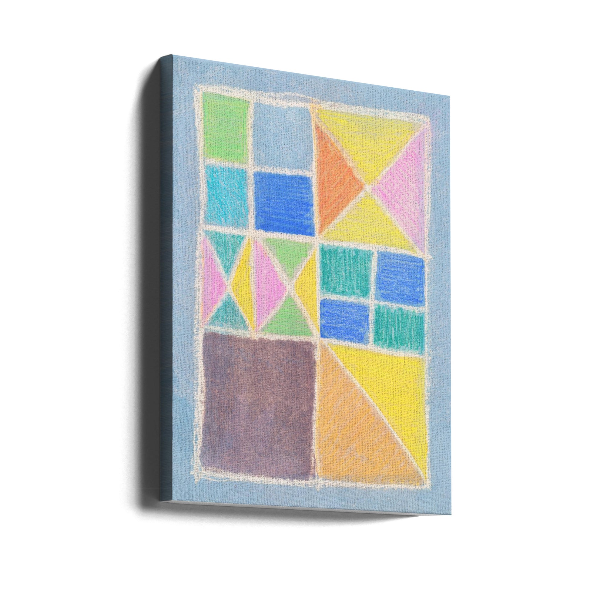 Hopscotch Houses II by Renée Stramel | Geometric Child Art, Large Canvas Wall Art Print | Artsy Earth