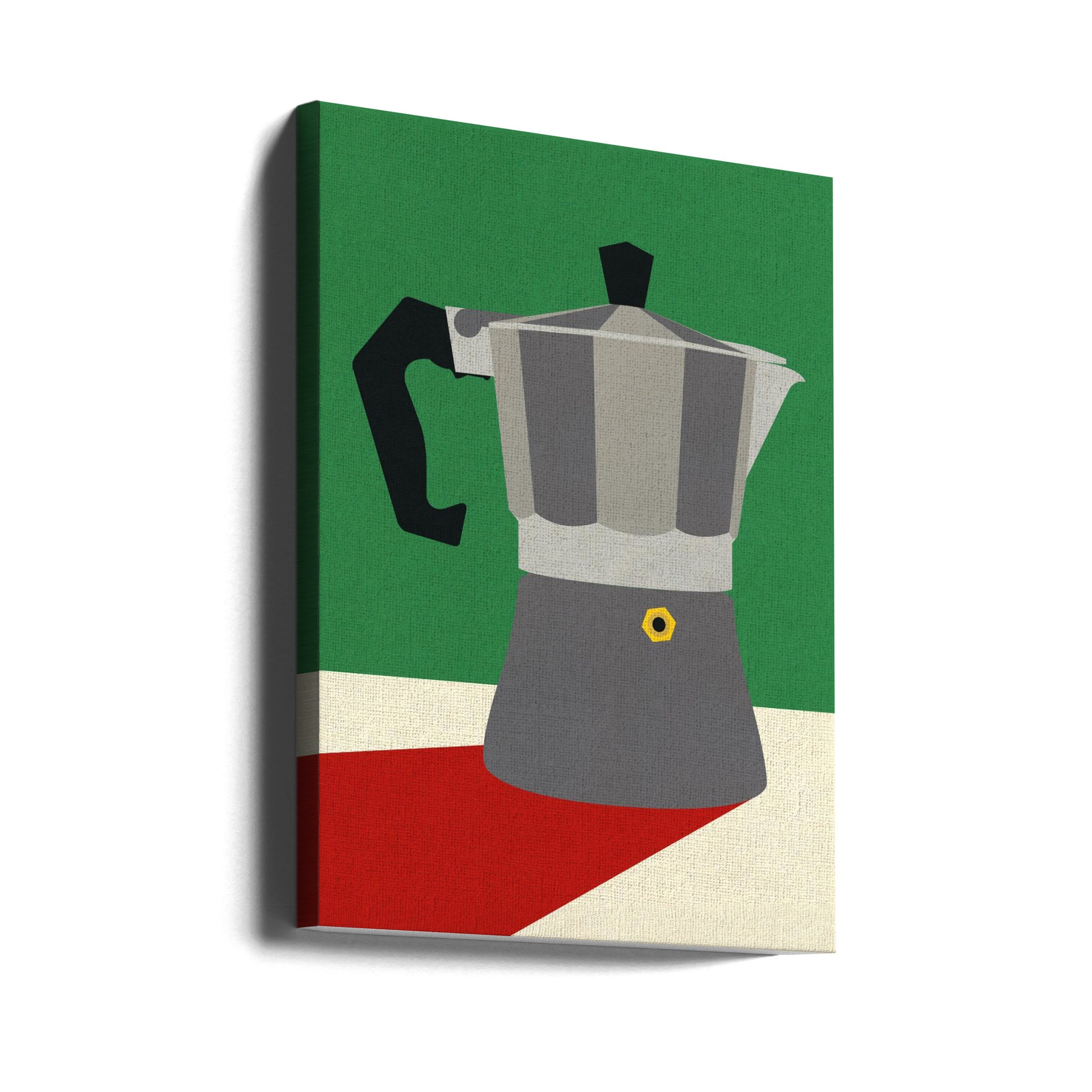 Italian Coffee Pot by Rosi Feist | Kitchen Coffee Pot, Large Canvas Wall Art Print | Artsy Earth