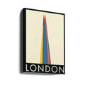 London Shard Building by Rosi Feist | Architectural Design Screenshot, Large Canvas Wall Art Print | Artsy Earth