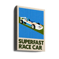 Superfast Race Car by Rosi Feist | Race Car Vehicle, Large Canvas Wall Art Print | Artsy Earth