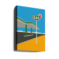 Spark Gas Station by Rosi Feist | Outdoor Sign Display, Large Canvas Wall Art Print | Artsy Earth