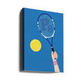 Perfect Serve by Rosi Feist | Tennis Racket Sport, Large Canvas Wall Art Print | Artsy Earth