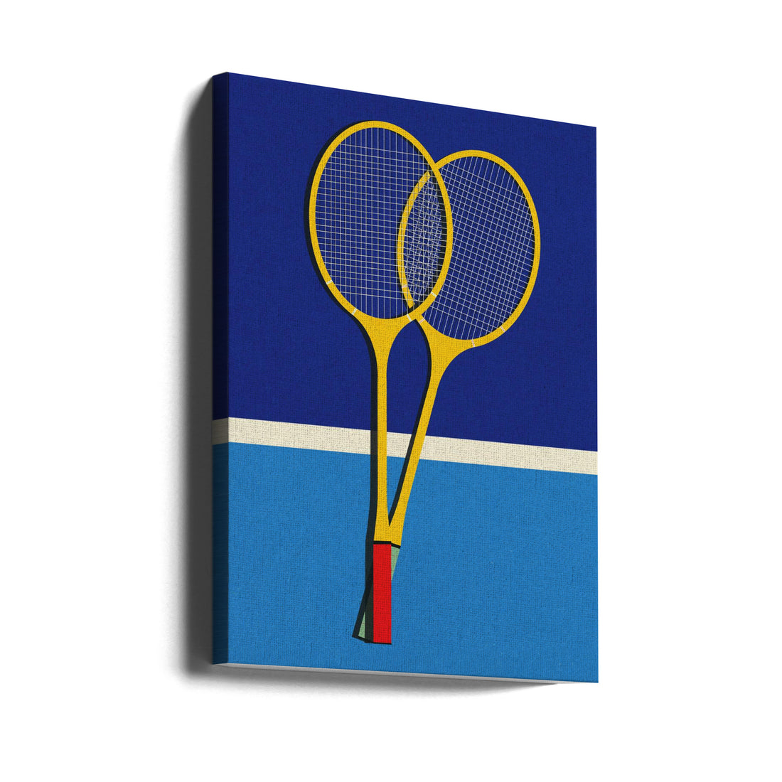 Wooden Badminton Rackets by Rosi Feist | Sports Equipment Racket, Large Canvas Wall Art Print | Artsy Earth