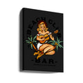 Beach Club Pin-up by The Whiskey Ginger | Sailor Jerry Tattoo Art, Large Canvas Wall Art Print | Artsy Earth