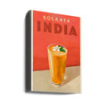 Travel Poster Cocktail Kolkata by The Whiskey Ginger | Drink Food Poster, Large Canvas Wall Art Print | Artsy Earth