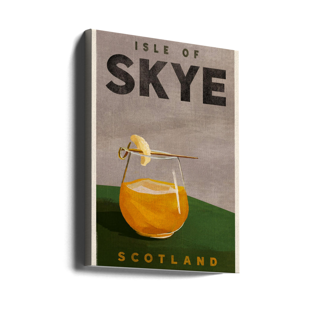 Isle Of Skye Scotland Scotch by The Whiskey Ginger | Vintage Travel Poster, Large Canvas Wall Art Print | Artsy Earth