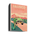 Jalisco Mexico Vintage Travel Poster by The Whiskey Ginger | Mexican Travel Art, Large Canvas Wall Art Print | Artsy Earth