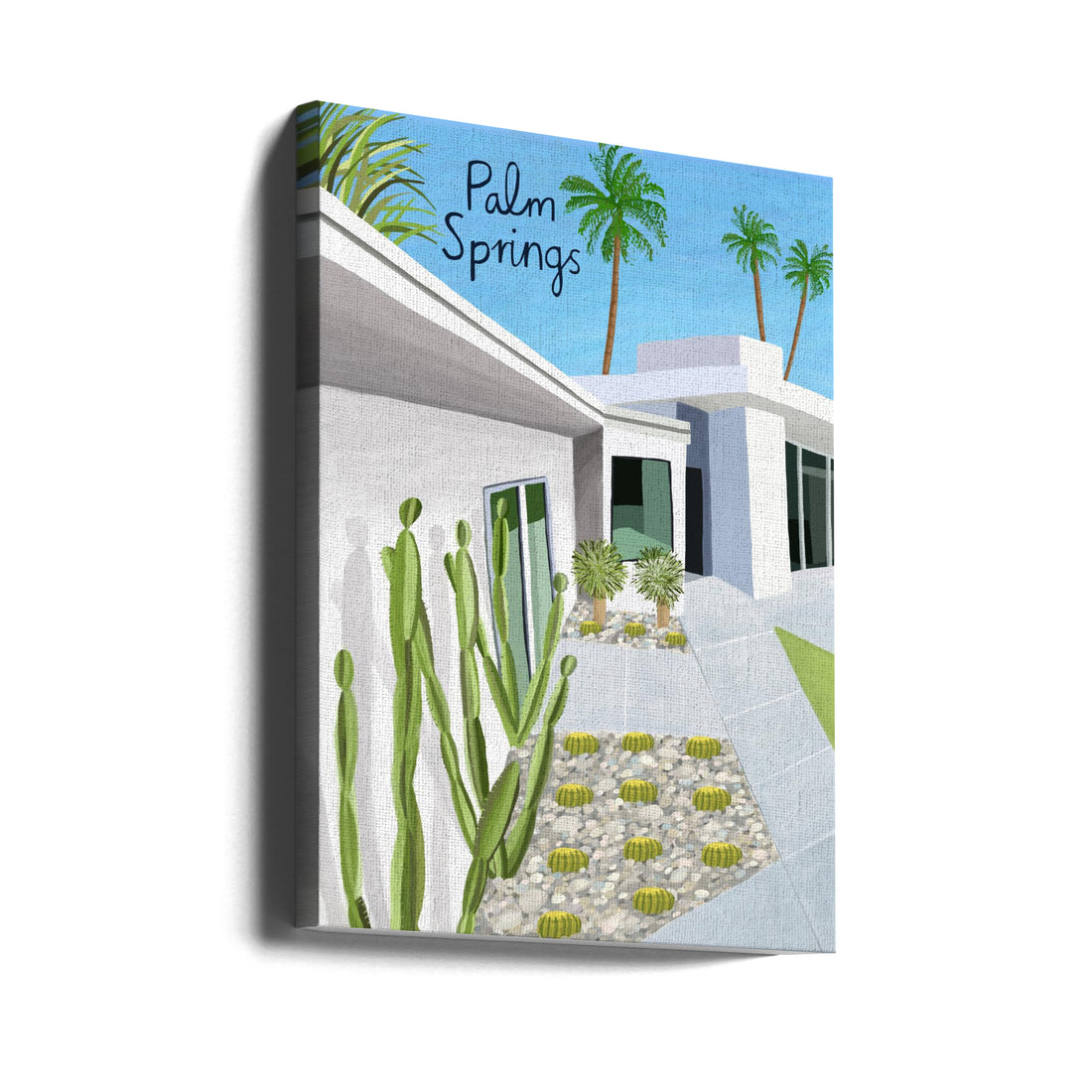 Palm Springs Modern Architecture by Carla Daly | Modern Architecture Design, Large Canvas Wall Art Print | Artsy Earth