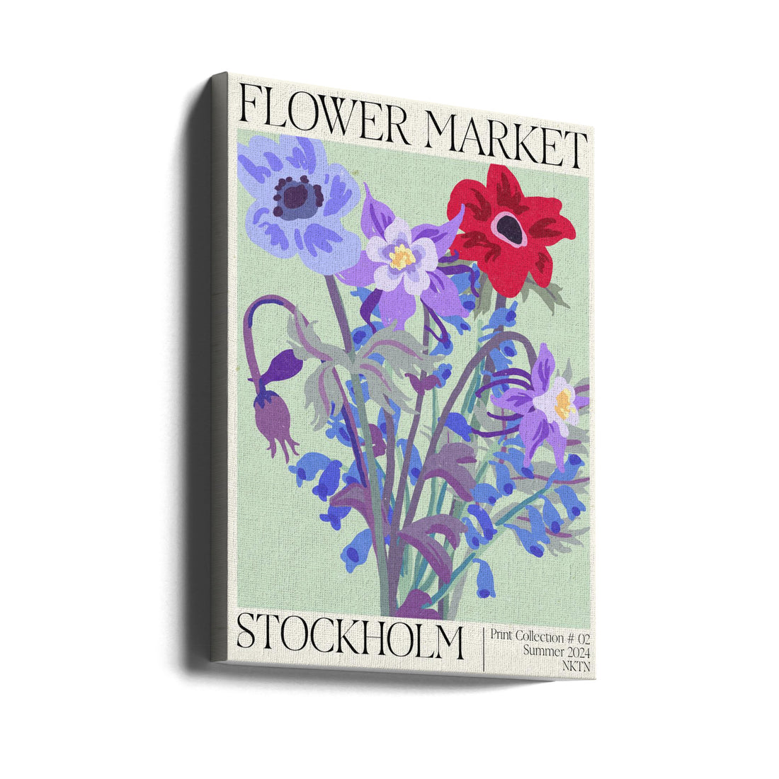 Stockholm Flower Market by Nktn | Floral Botanical Poster, Large Canvas Wall Art Print | Artsy Earth