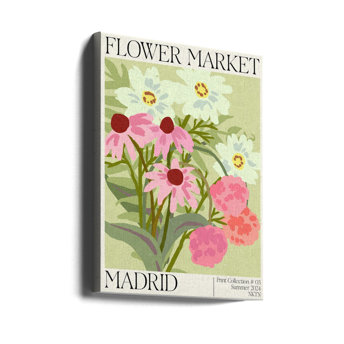 Madrid Flower Market by Nktn | Botanical Floral Poster, Large Canvas Wall Art Print | Artsy Earth