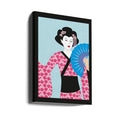 Geisha Portrait by Kathrinmay | Japanese Fashion Illustration, Large Canvas Wall Art Print | Artsy Earth