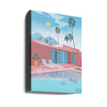 Palm Springs by Petra Lizde | Retro Pool Resort, Large Canvas Wall Art Print | Artsy Earth