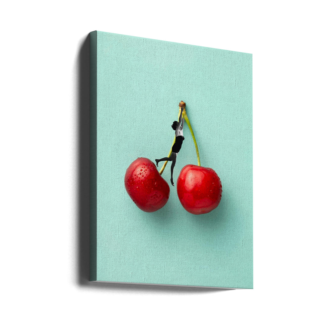 Sweet Cherry by Elizabeth C | Vintage Cherry Collage, Large Canvas Wall Art Print | Artsy Earth