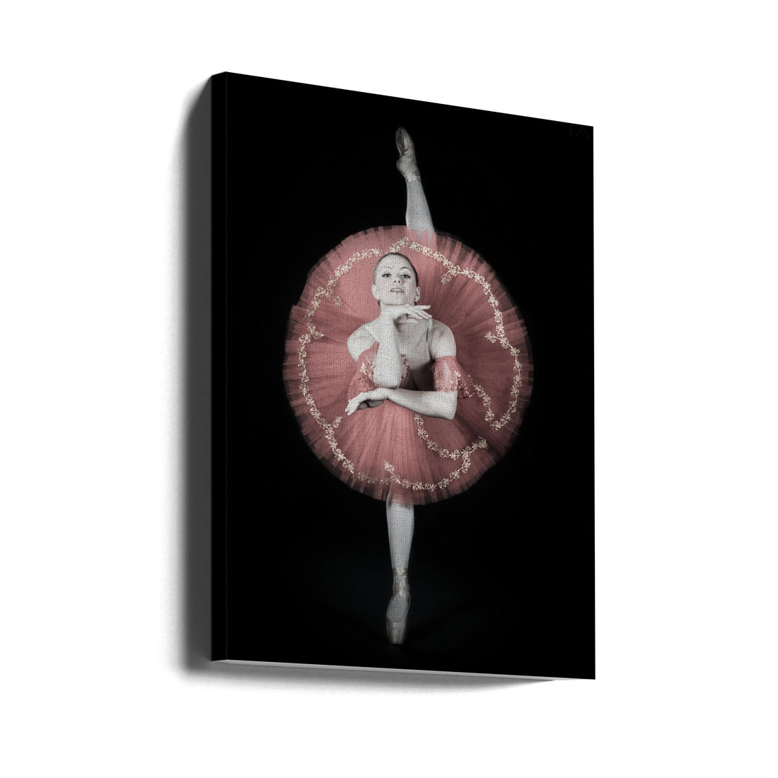 On Pointe by Darlene Hewson | Dance Performance Portrait, Large Canvas Wall Art Print | Artsy Earth