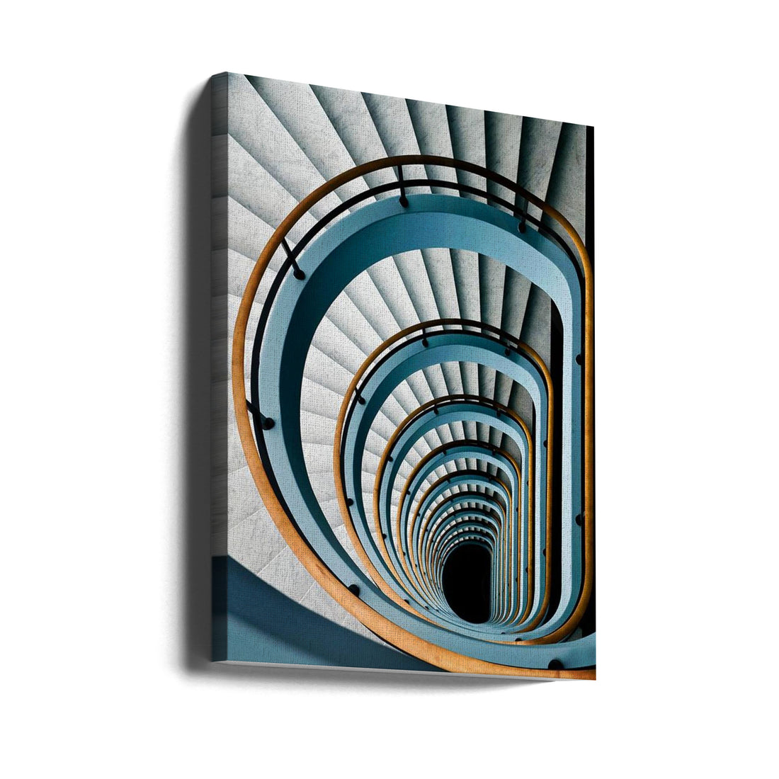 Black Hole Stairs by Jef Van Den Houte | Spiral Staircase Architecture, Large Canvas Wall Art Print | Artsy Earth