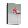 Just We Two by Anna Cseresnjes | Romantic Flamingo Couple, Large Canvas Wall Art Print | Artsy Earth