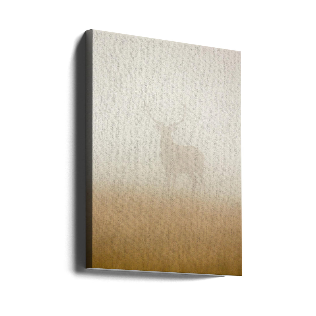 Ghost Stag by Stuart Harling | Foggy Wildlife Nature, Large Canvas Wall Art Print | Artsy Earth