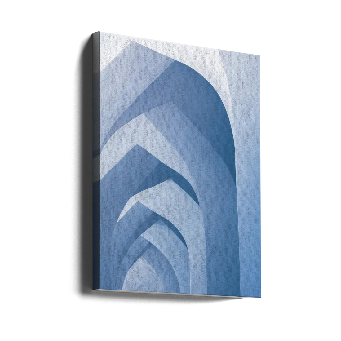 Abstract Architecture by Joeri Hendriks | Blue Arched Tunnel, Large Canvas Wall Art Print | Artsy Earth