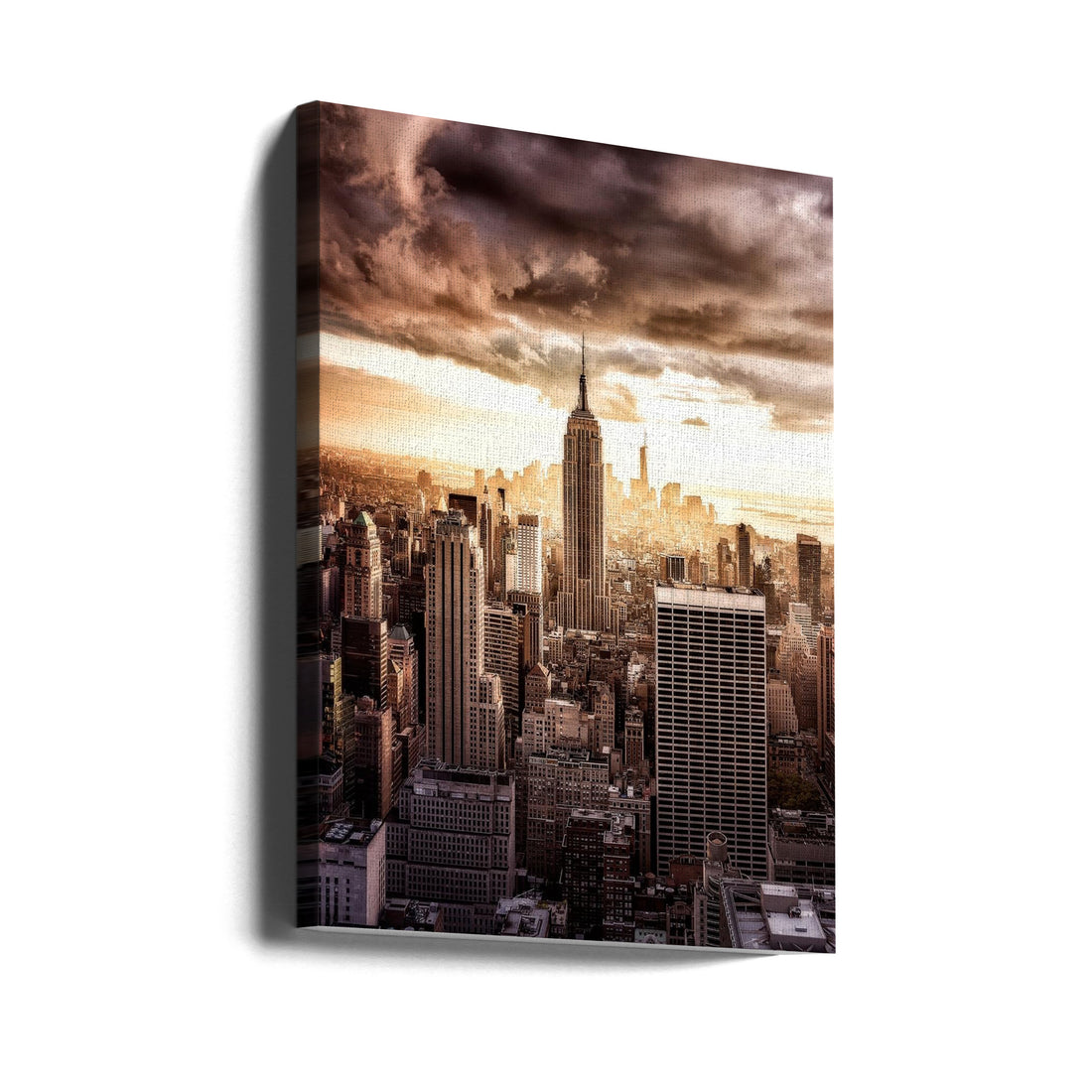 Top of the Sunsets by Javier De La Torre | Empire State Skyline, Large Canvas Wall Art Print | Artsy Earth