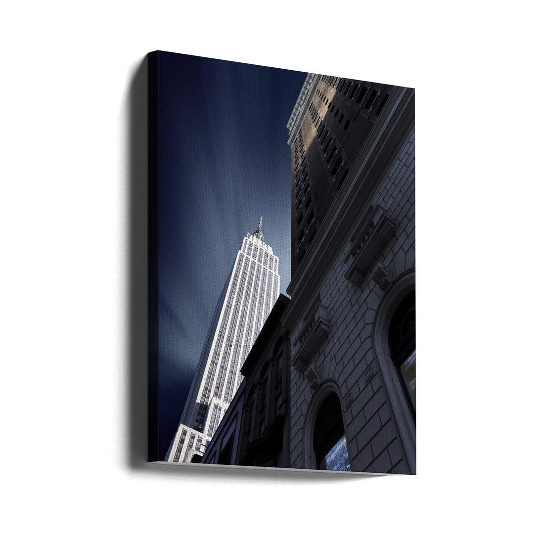 Empire State Tower by Sebastien Del Grosso | Manhattan Skyscraper Architecture, Large Canvas Wall Art Print | Artsy Earth