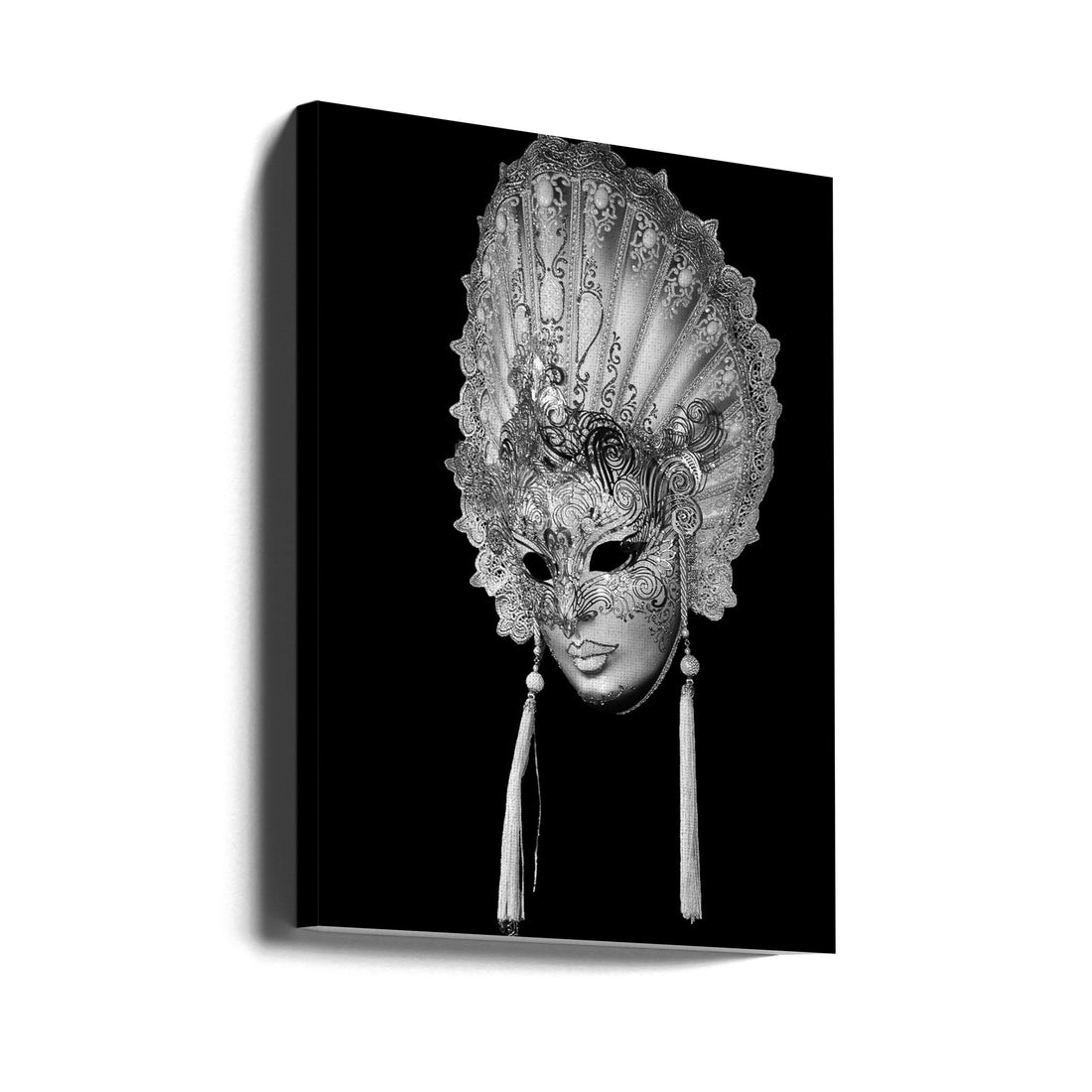 Venetian Mask Portrait by Jacek Stefan | Carnival Mask Festival, Large Canvas Wall Art Print | Artsy Earth