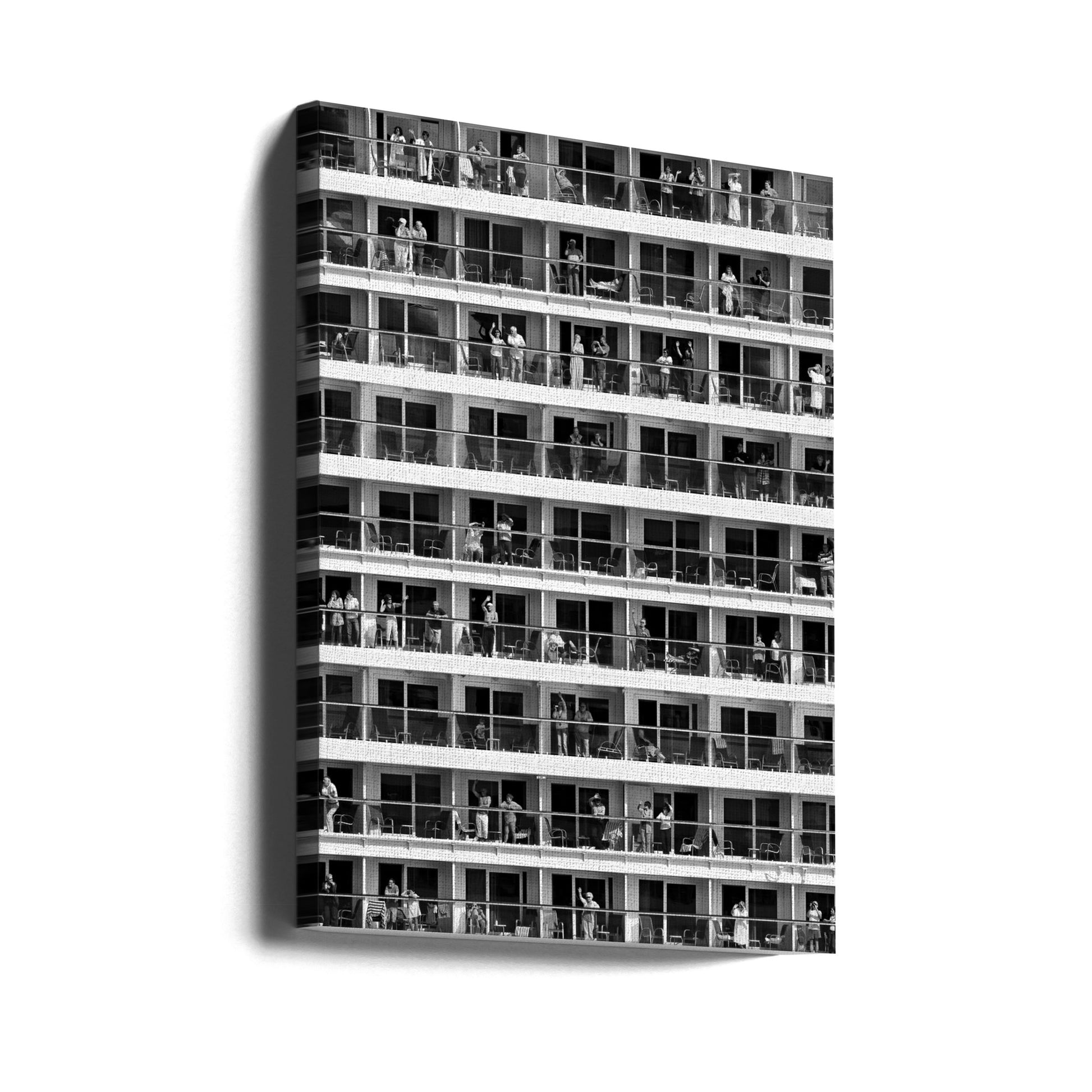 Mass Tourism by Franz Baumann | Hotel Balcony Architecture, Large Canvas Wall Art Print | Artsy Earth