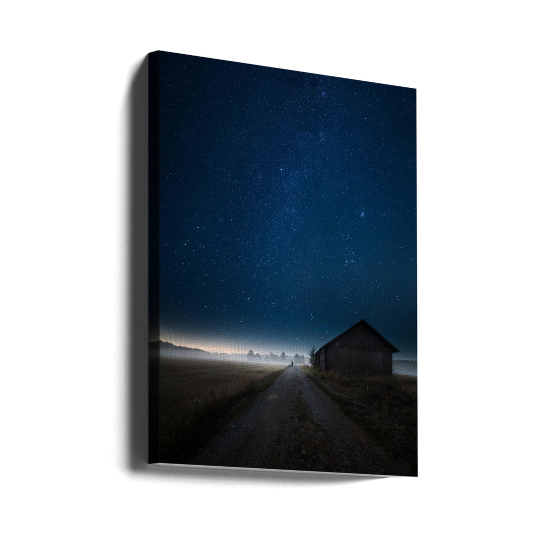 I Walk Alone by Mika Suutari | Starry Night Landscape, Large Canvas Wall Art Print | Artsy Earth