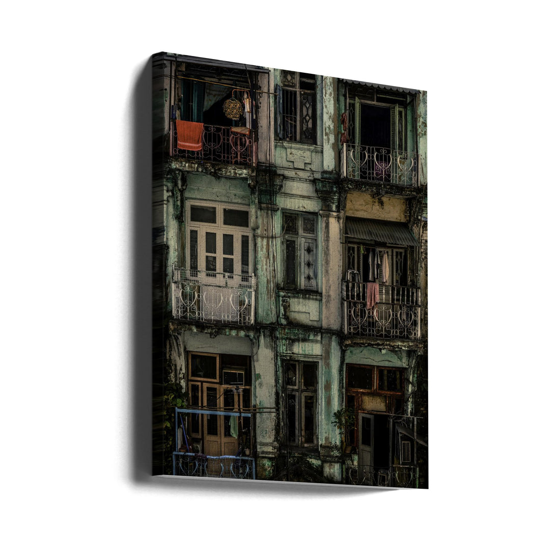 Remnants of another era by Marcus Blok | Urban Building Facade, Large Canvas Wall Art Print | Artsy Earth